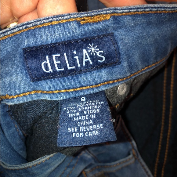 deLiA*s Olivia Straight Cut Blue Jean | Long Style | Size 9 | Stretchy - Picture 3 of 4